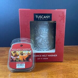 Tuscany Candle Snowman Fragrance Melt Warmer Electric Limited Edition